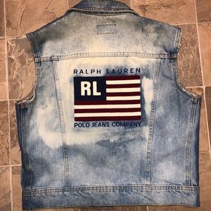 VINTAGE Polo Jeans Denim Vest